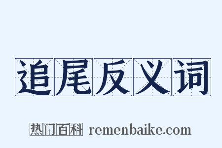 追尾反义词是什么意思的图片